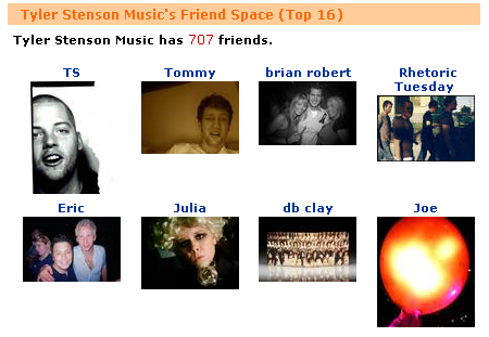 tyler stenson's top friends