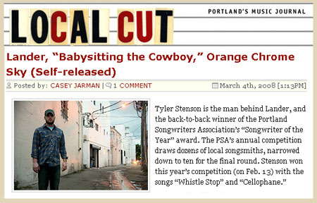 Tyler Stenson on Willamette Week Local Cut