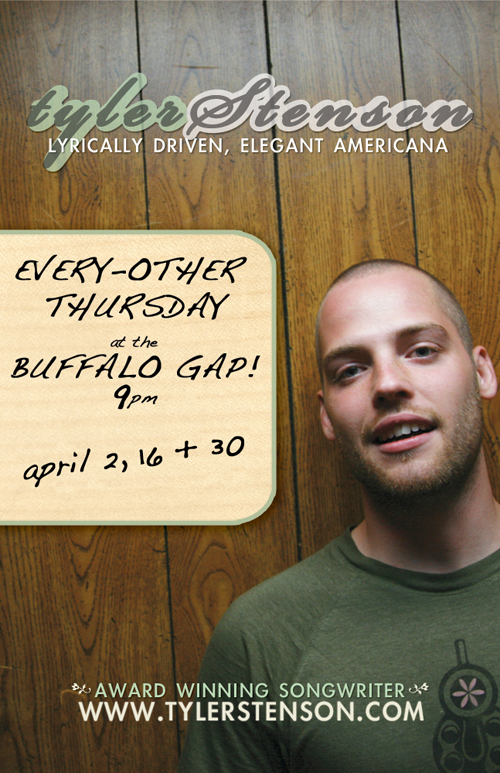 Every-Other Thursday in April at the Buffalo Gap Saloon