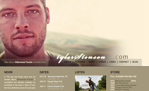 the new tyler stenson website
