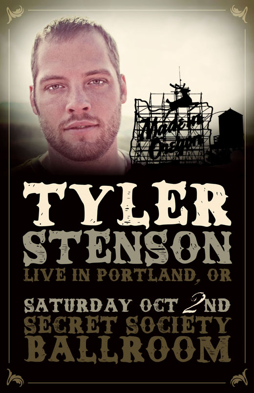 Tyler Stenson live at The Secret Society Ballroom - Portland, OR