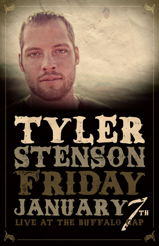 Tyler Stenson live at the Buffalo Gap Saloon -- 01/07/2011