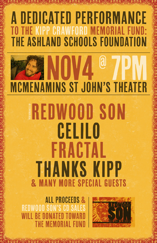 Redwood Son Dedicated Performance for Kipp Crawford Memorial Fund