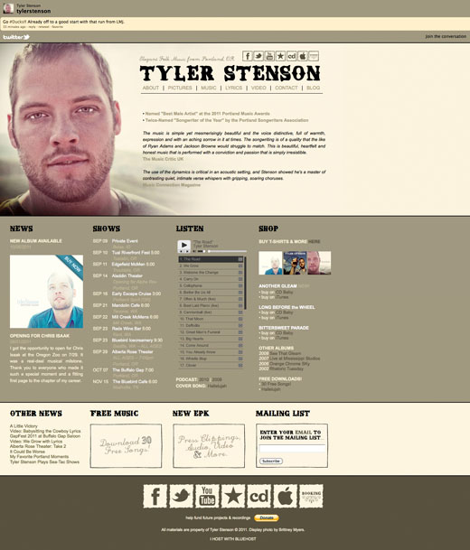 TylerStenson.com October, 2011