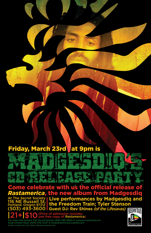 Madgesdiq CD Release Party at Secret Society Ballroom