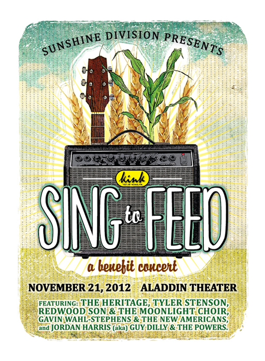 Kink Sing to Feed Concert Poster
