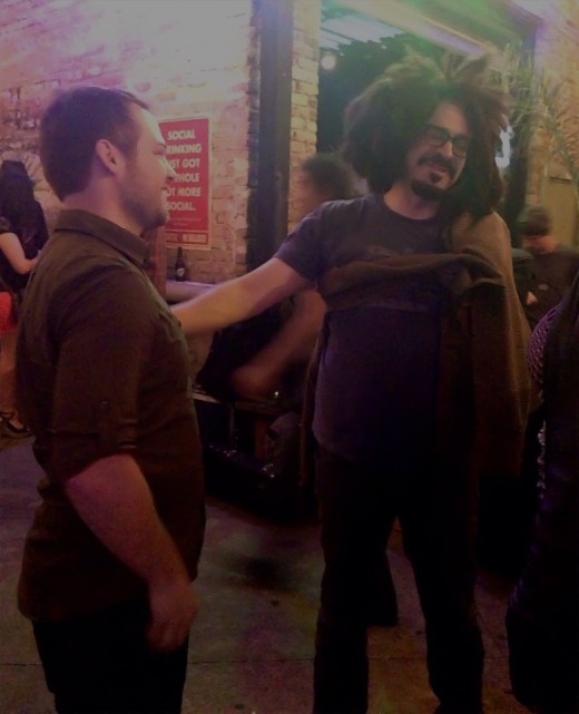 Tyler Stenson and Adam Duritz at the Outlaw Roadshow