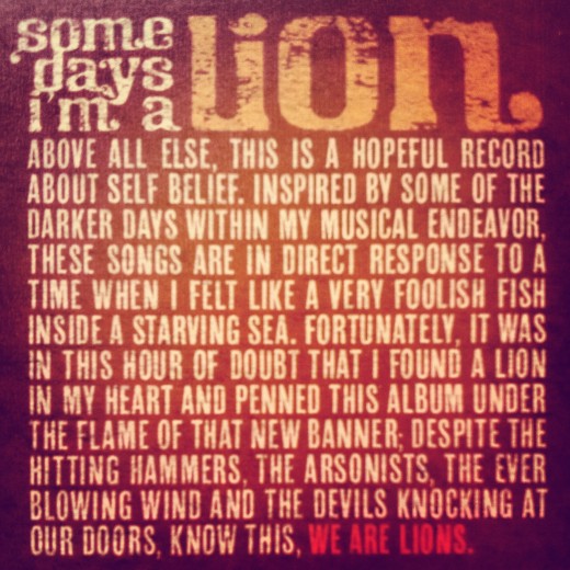 Tyler Stenson - Some Days I'm a Lion Manifesto