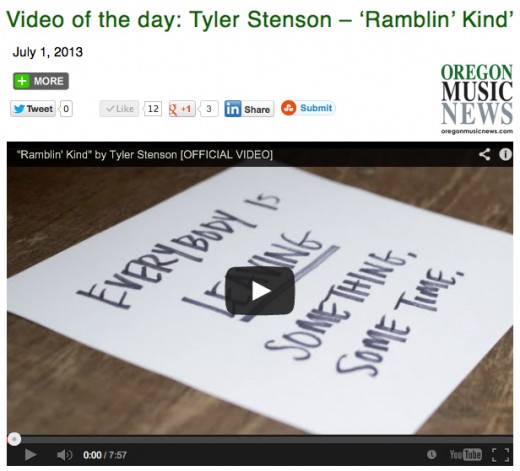 Oregon Music News - Video of the Day