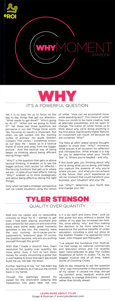 Tyler Stenson - eROI Why Moment
